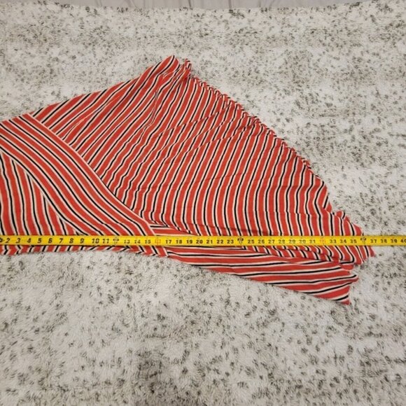 Free People SZ 4 Funky Chic Boho Luna Asymmetrical Striped Side Zip Maxi Skirt - Picture 9 of 15